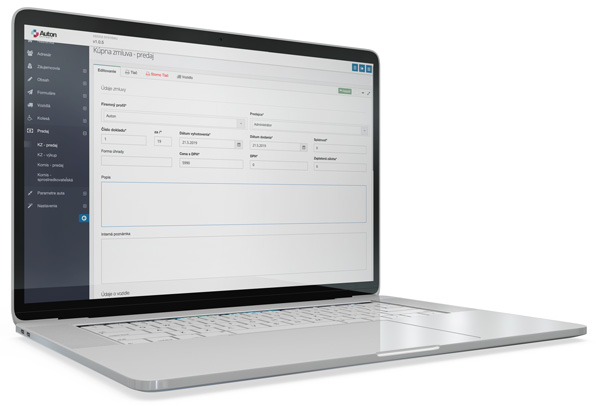 Auton software webová aplikácia pre predaj a správu automobilov